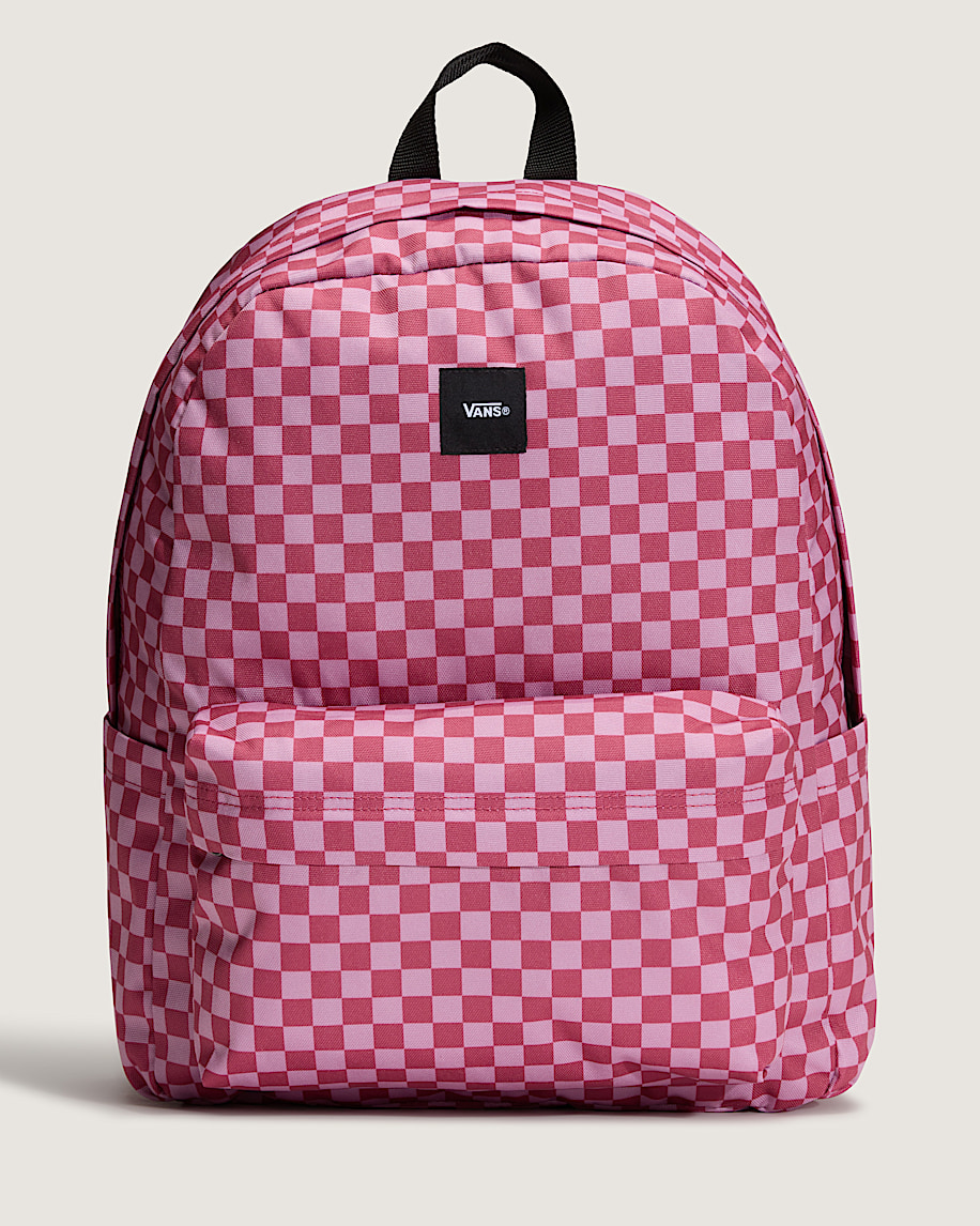 old skool checkerboard backpack