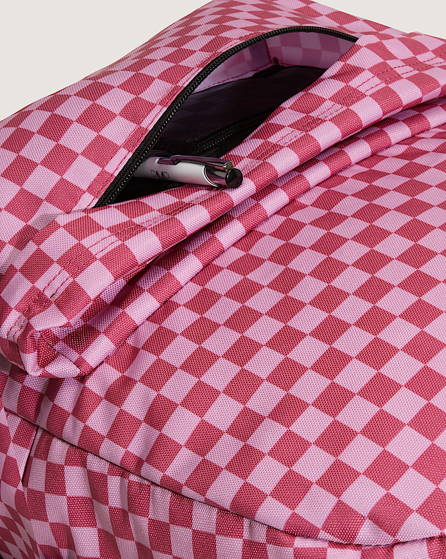 old skool checkerboard backpack
