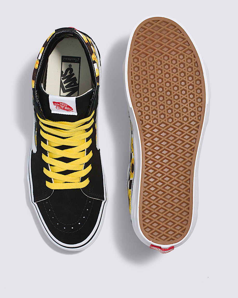 customs sk8-hi checkerboard shoe
