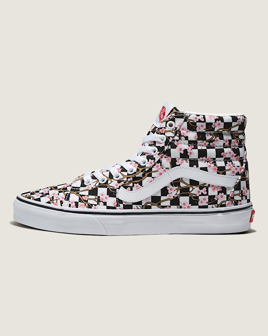 customs sk8-hi checkerboard shoe