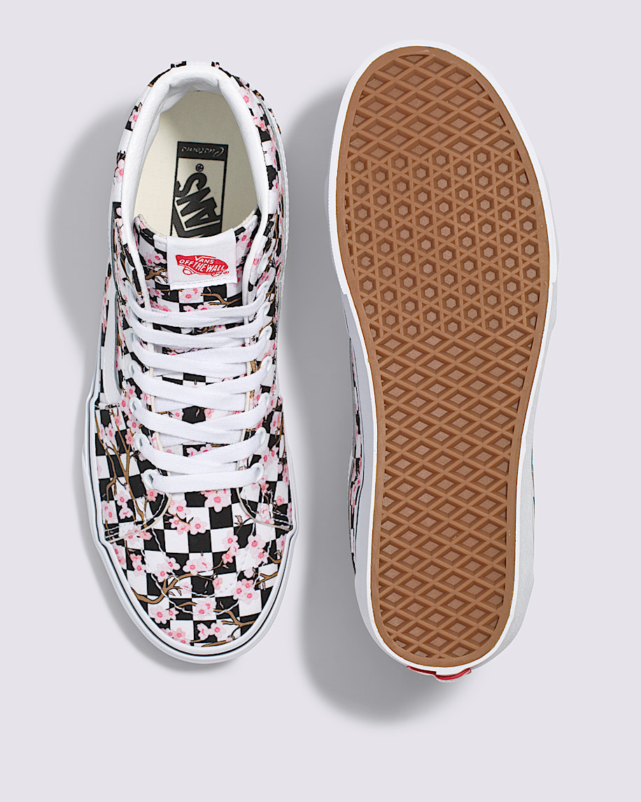 customs sk8-hi checkerboard shoe