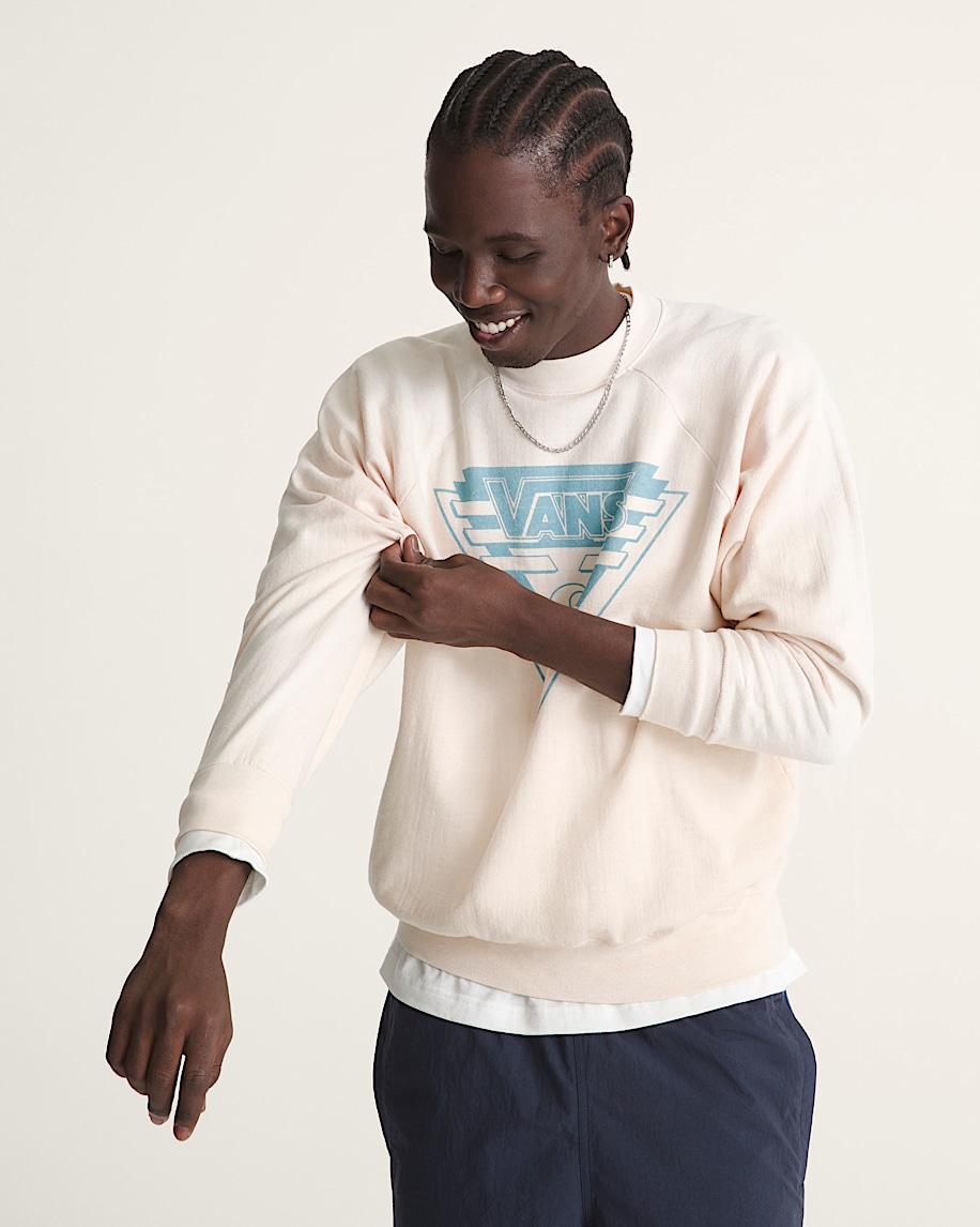 waffle shop wave blend crewneck sweatshirt