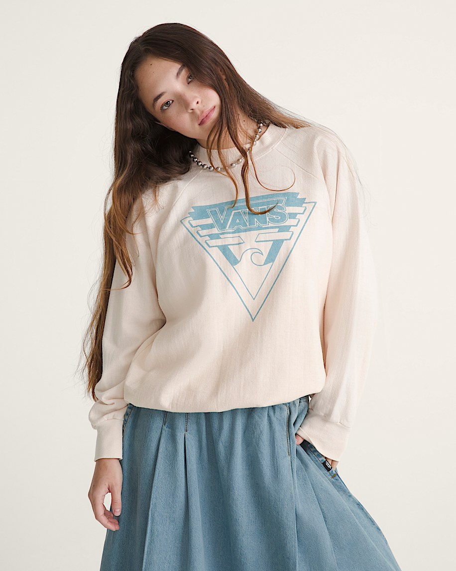 waffle shop wave blend crewneck sweatshirt
