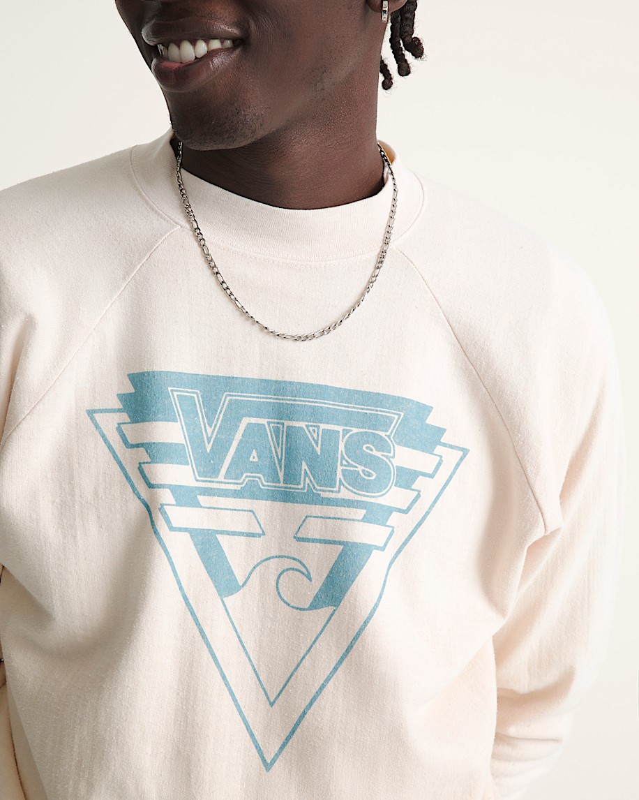 waffle shop wave blend crewneck sweatshirt