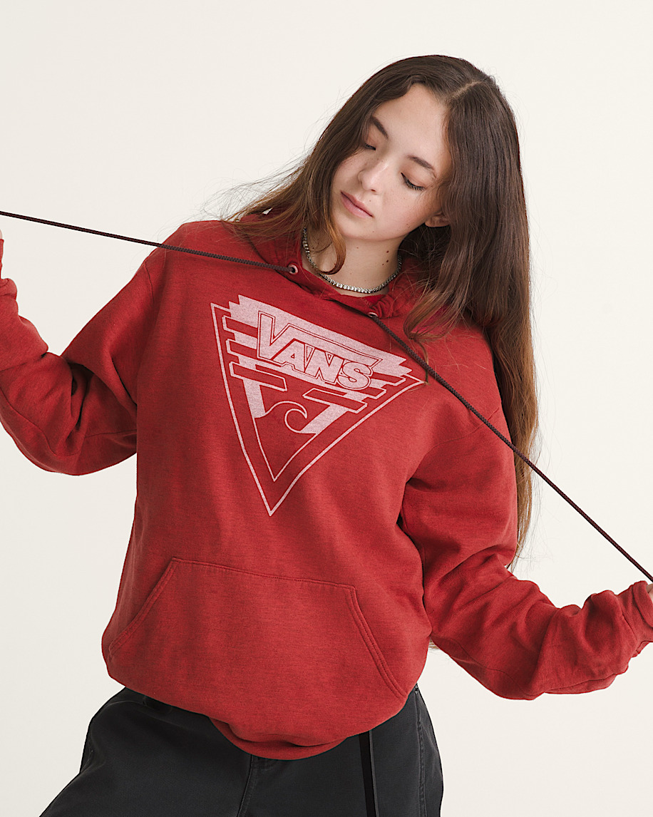 waffle shop wave blend pullover hoodie