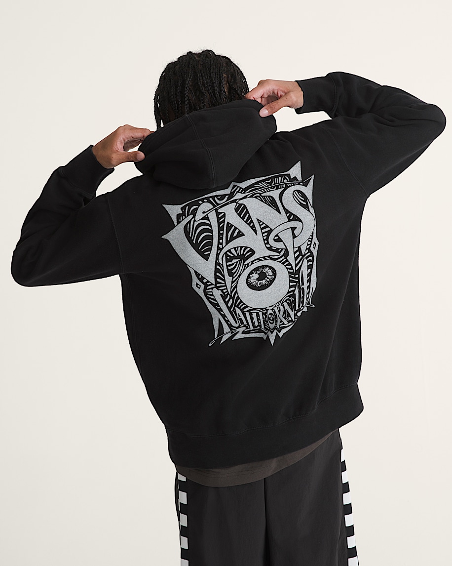 waffle shop optic eye pullover hoodie