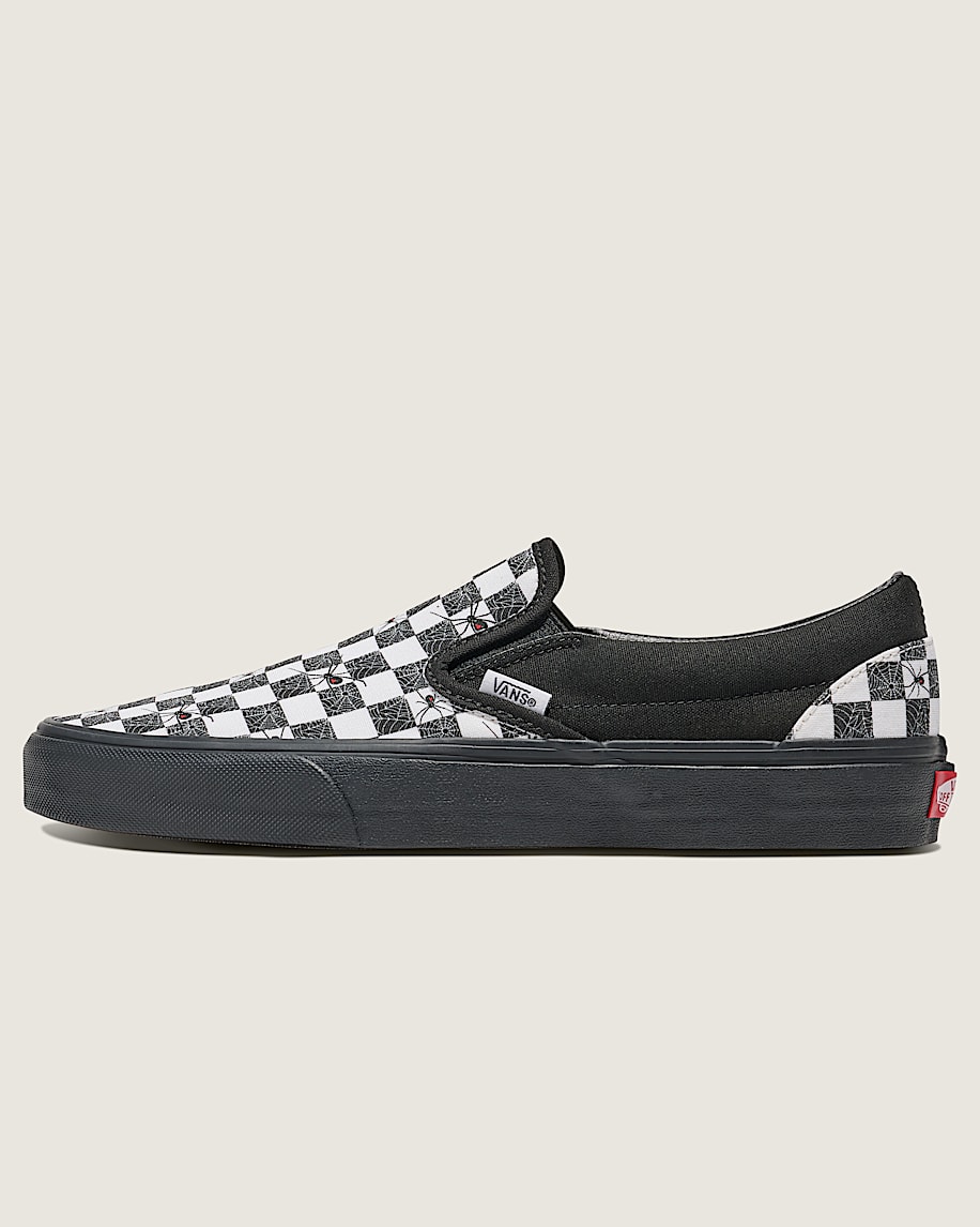 customs classic slip-on halloween checkerboard shoe