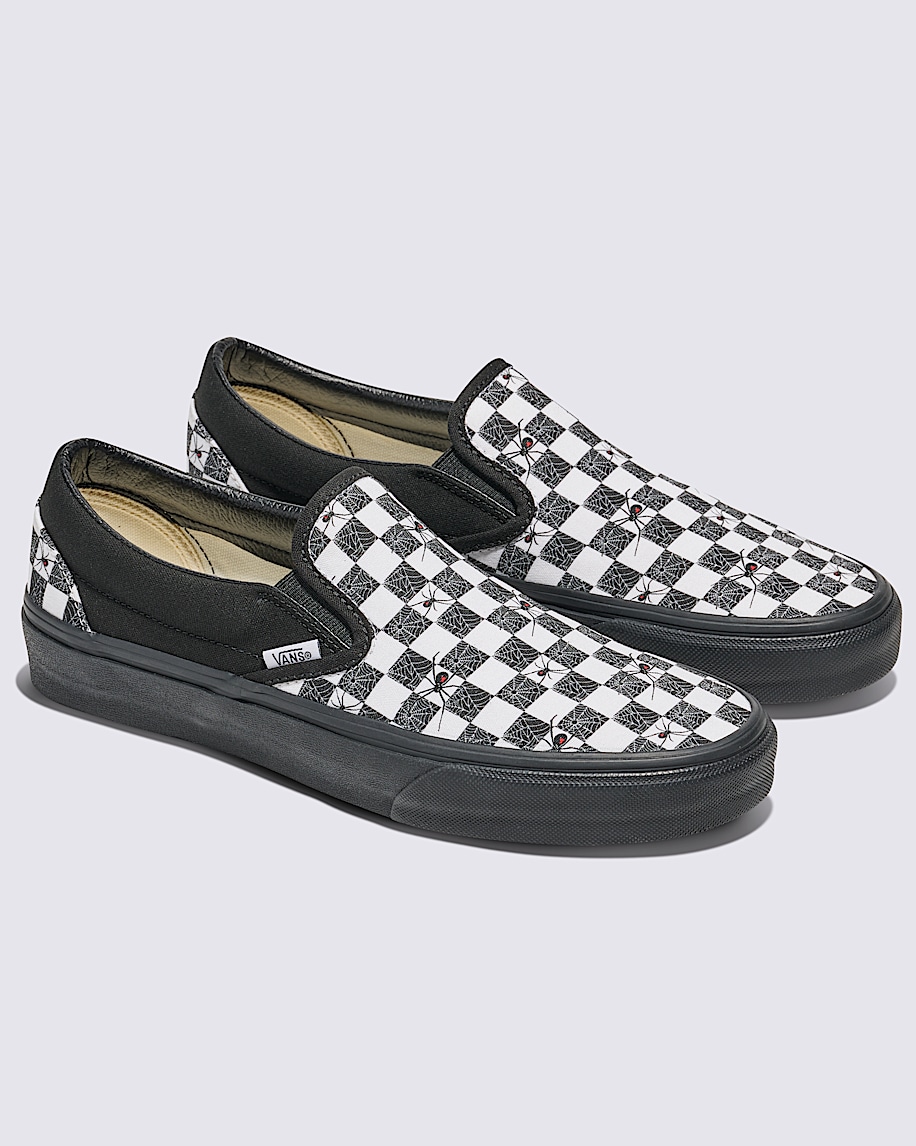 customs classic slip-on halloween checkerboard shoe