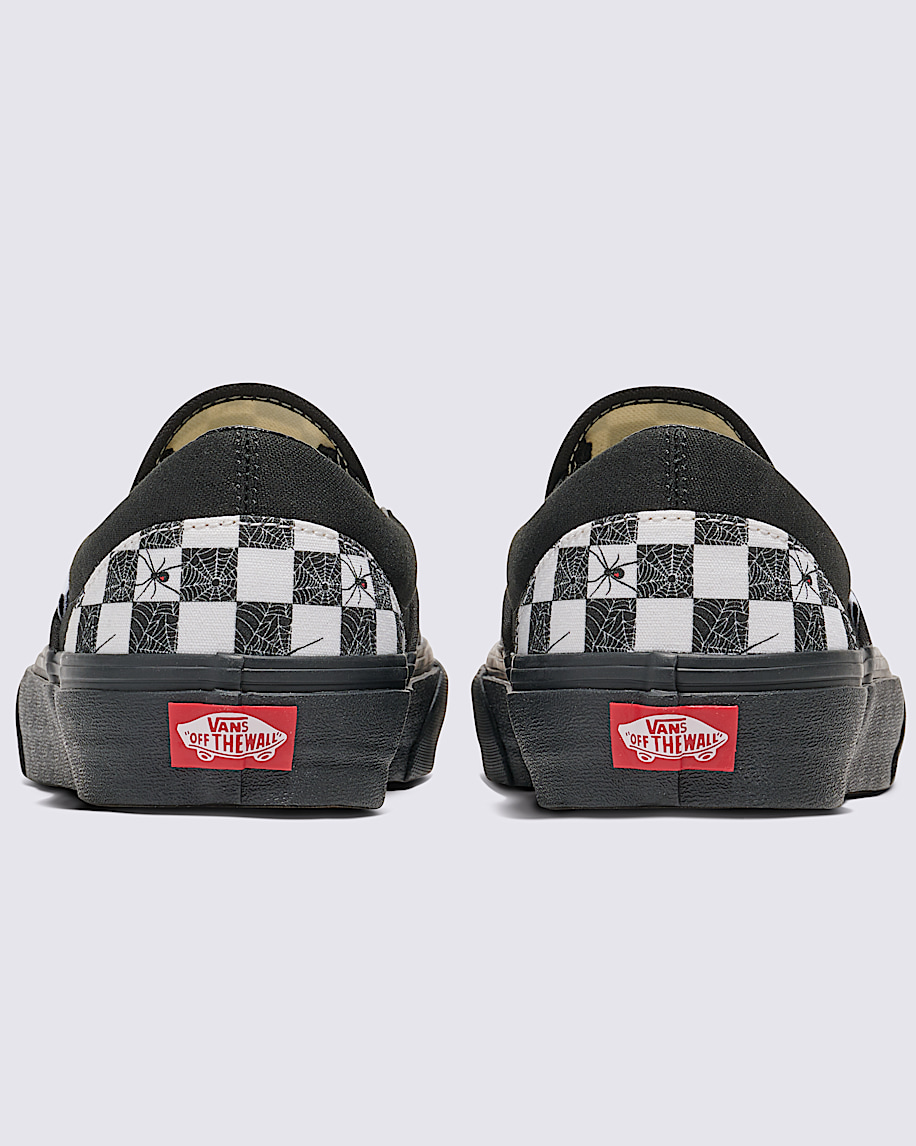 customs classic slip-on halloween checkerboard shoe