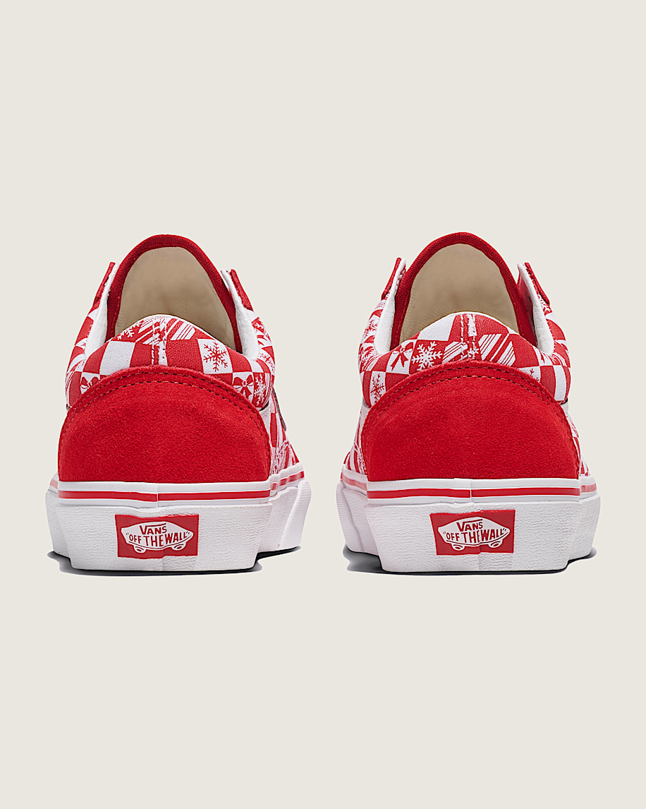 customs old skool holiday checkerboard shoe