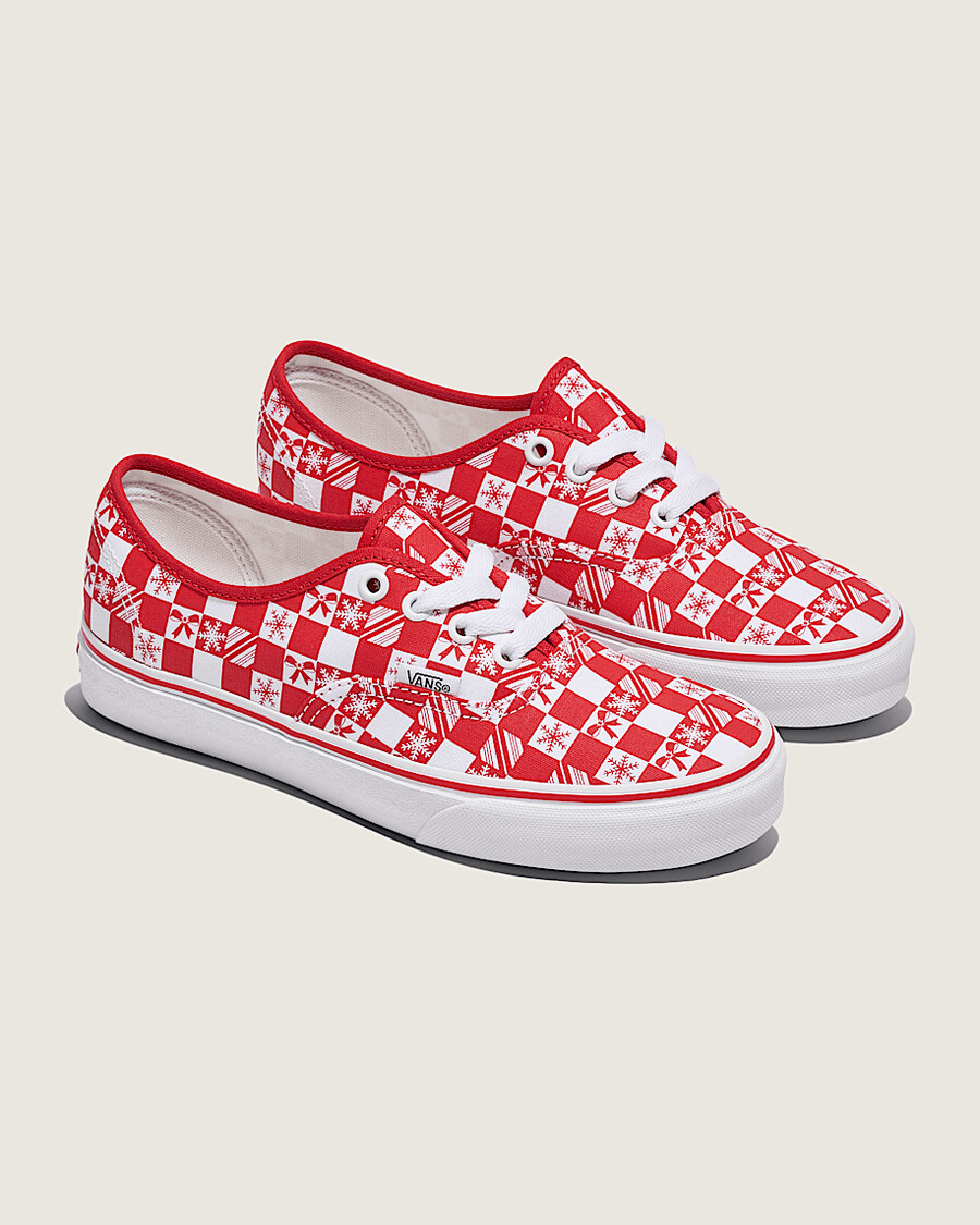 customs authentic holiday checkerboard shoe