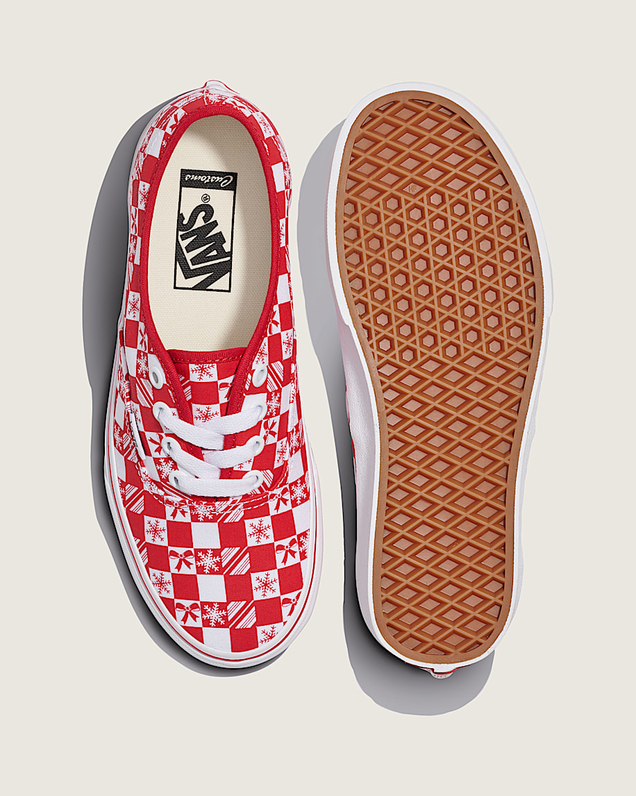 customs authentic holiday checkerboard shoe