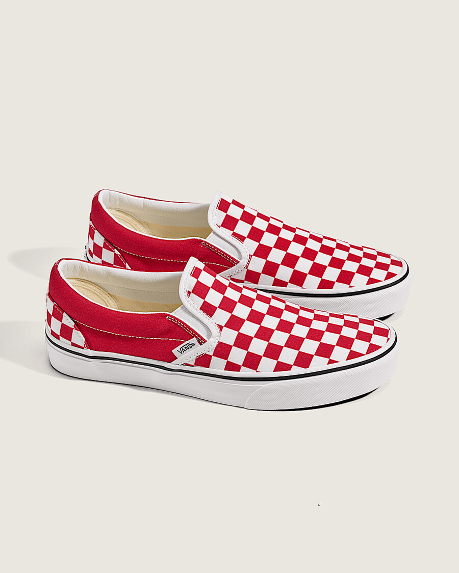 game day classic slip-on checkerboard shoe