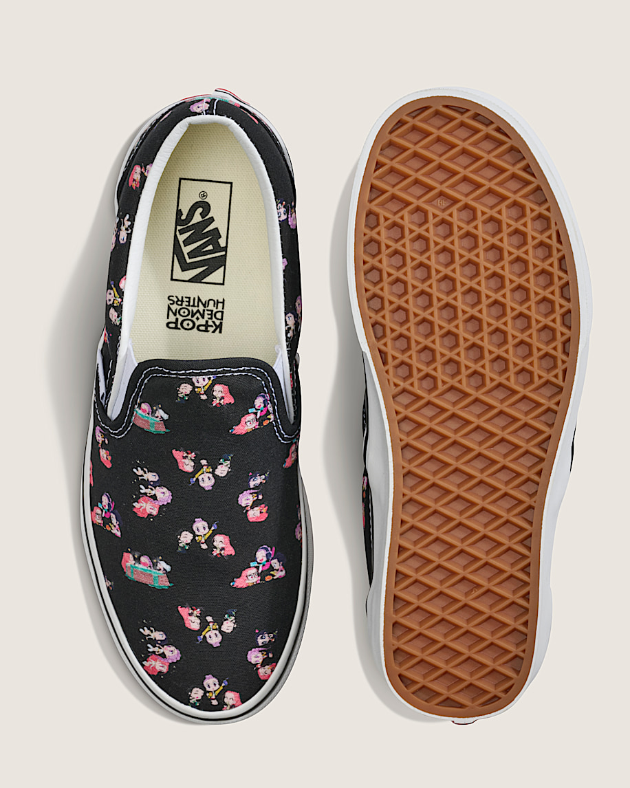 kpop demon hunters x vans classic slip-on shoe