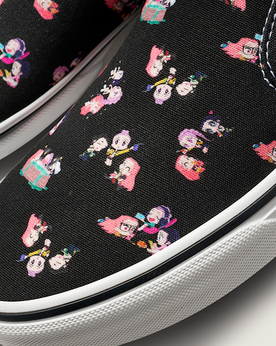 kpop demon hunters x vans classic slip-on shoe