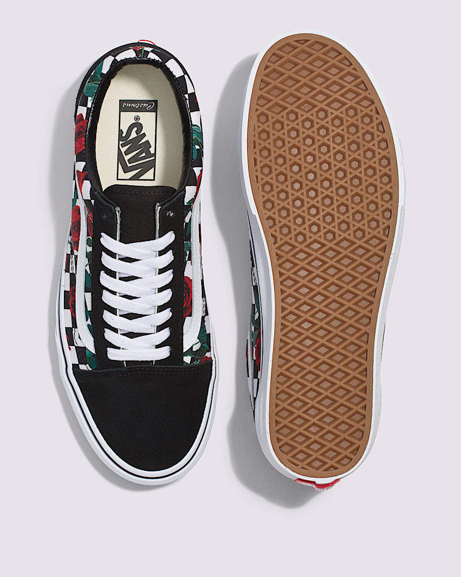 customs old skool checkerboard shoe