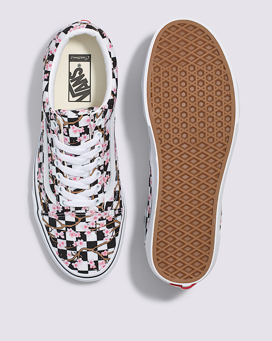 customs old skool checkerboard shoe