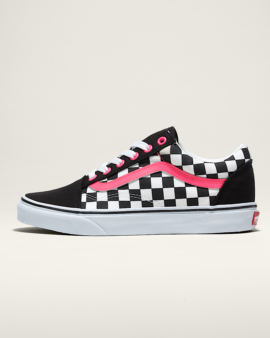 customs old skool checkerboard shoe
