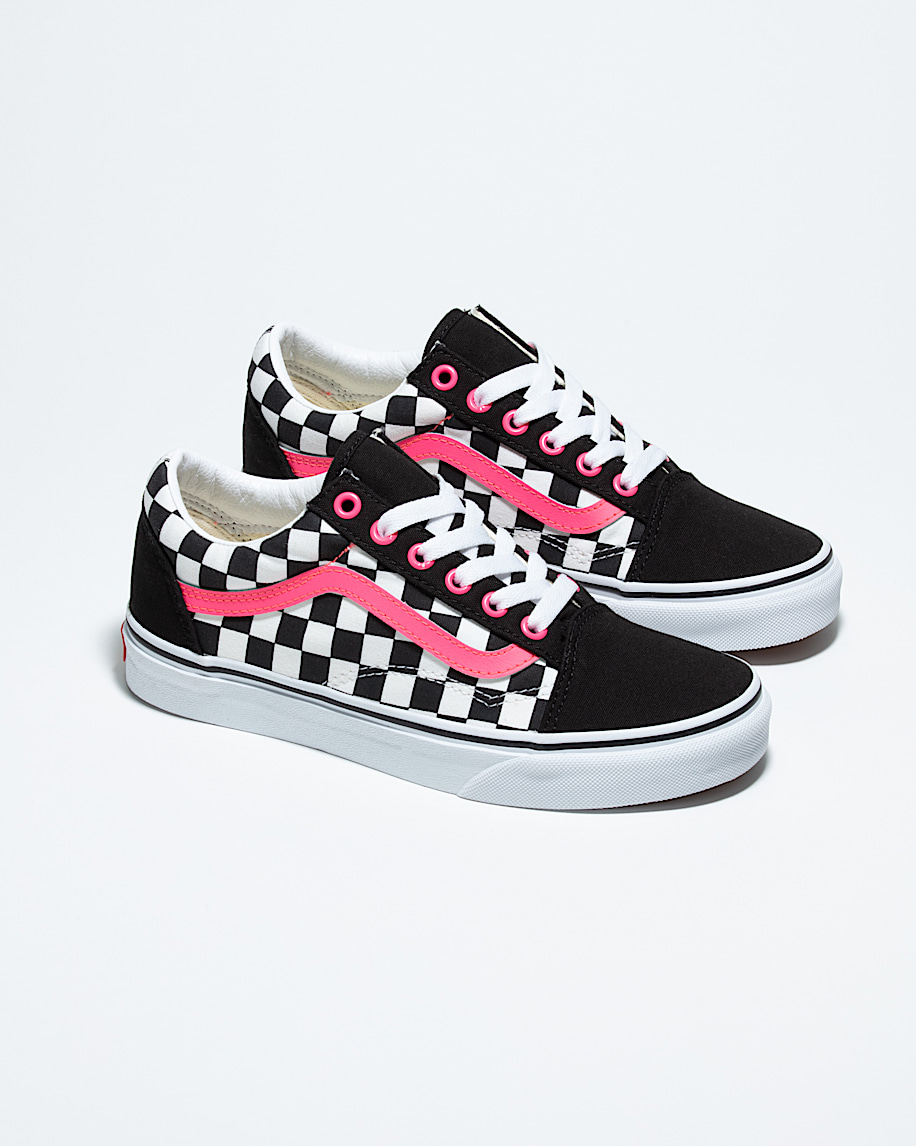 customs old skool checkerboard shoe