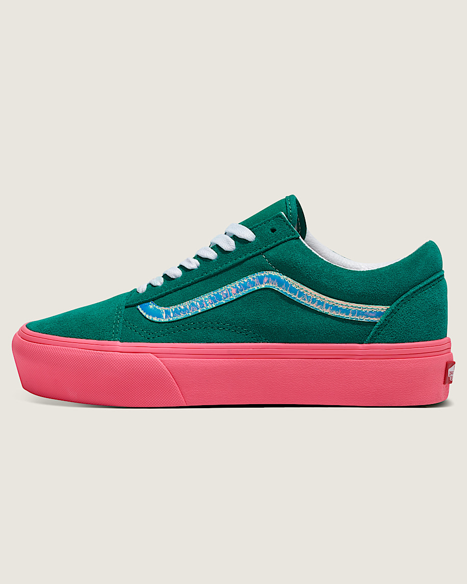 customs old skool platform suede shoe