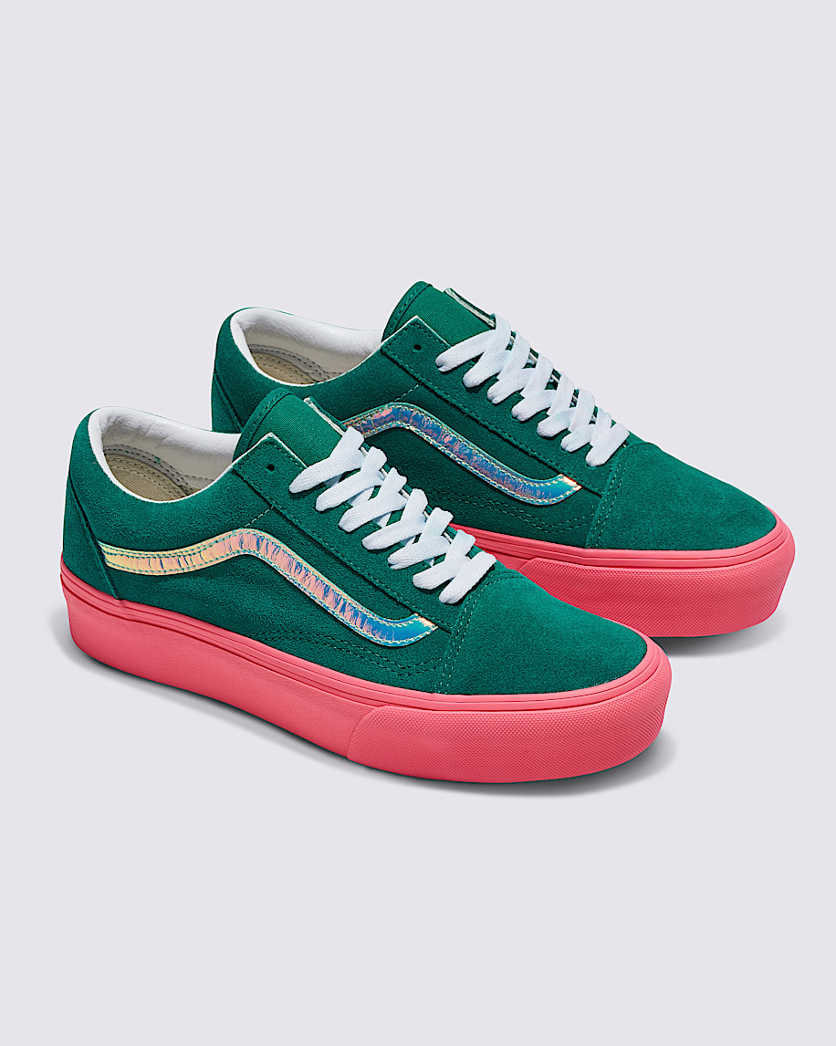 customs old skool platform suede shoe