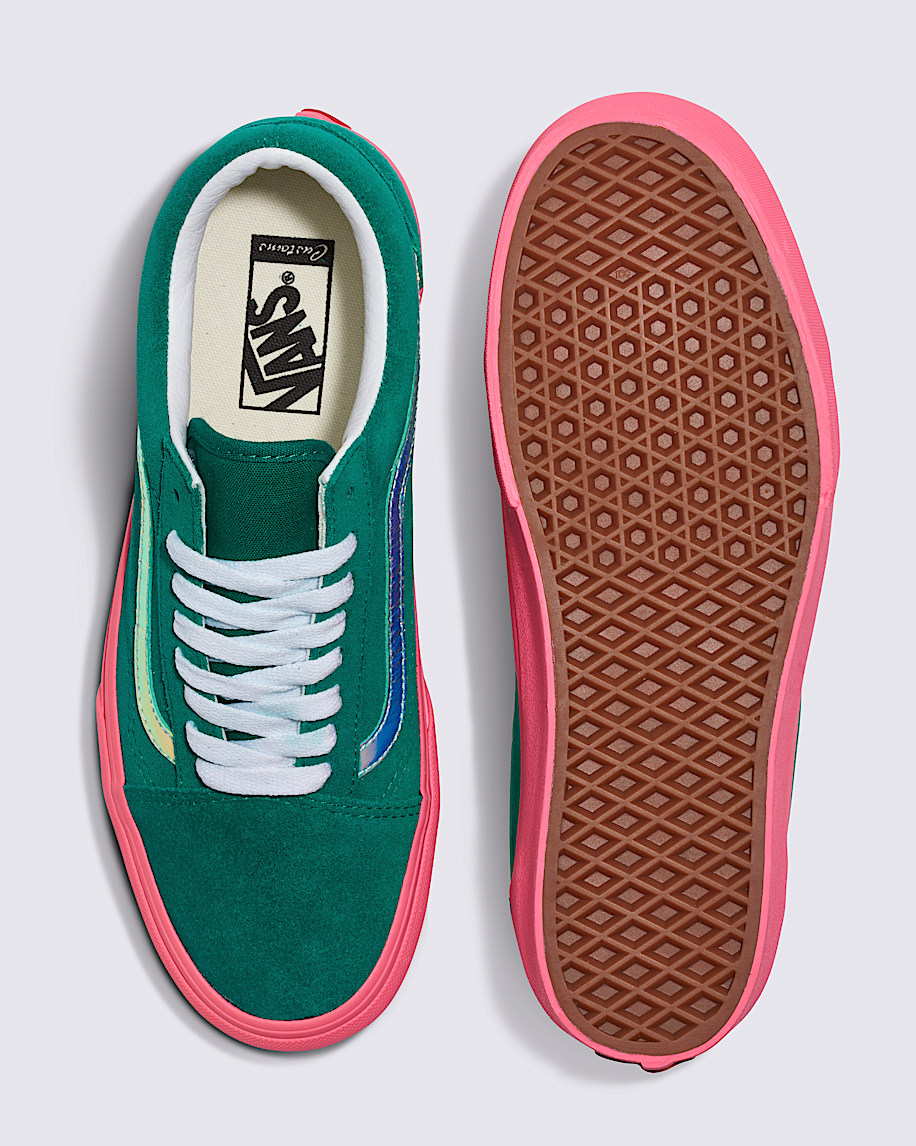 customs old skool platform suede shoe