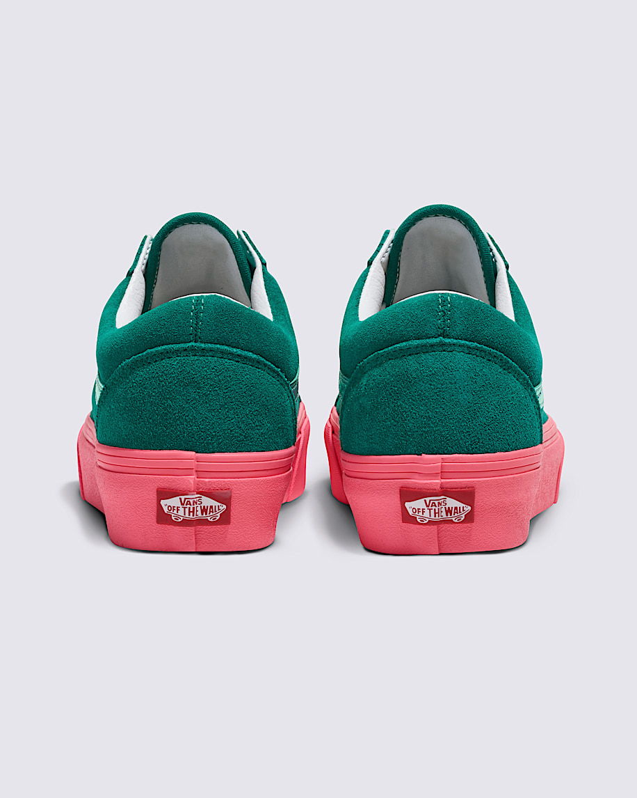 customs old skool platform suede shoe
