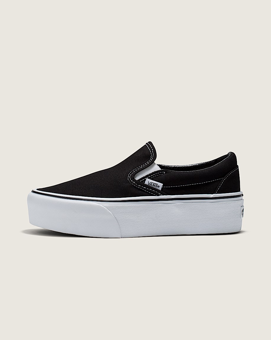 classic slip-on platform shoe