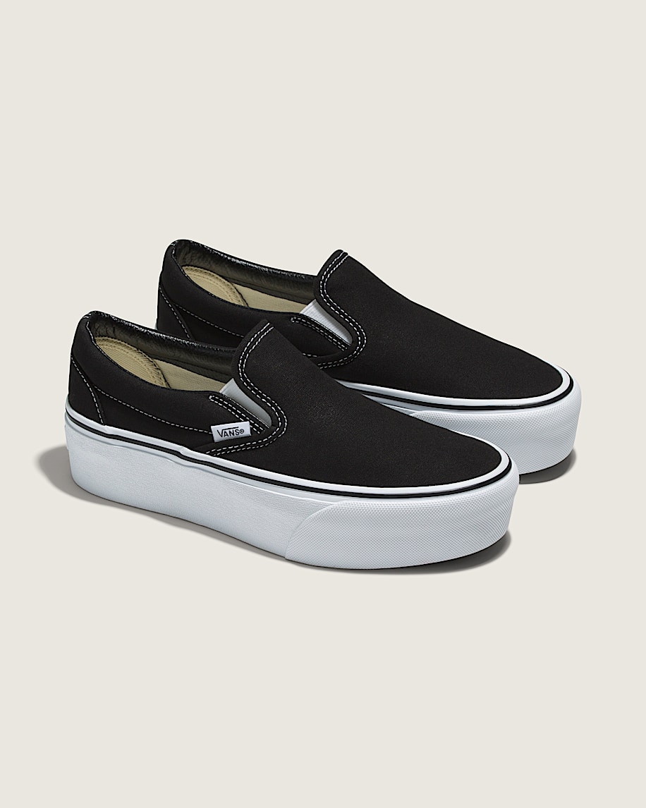 classic slip-on platform shoe