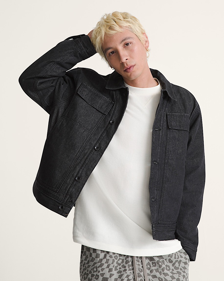 premium mcavoy lined trucker jacket