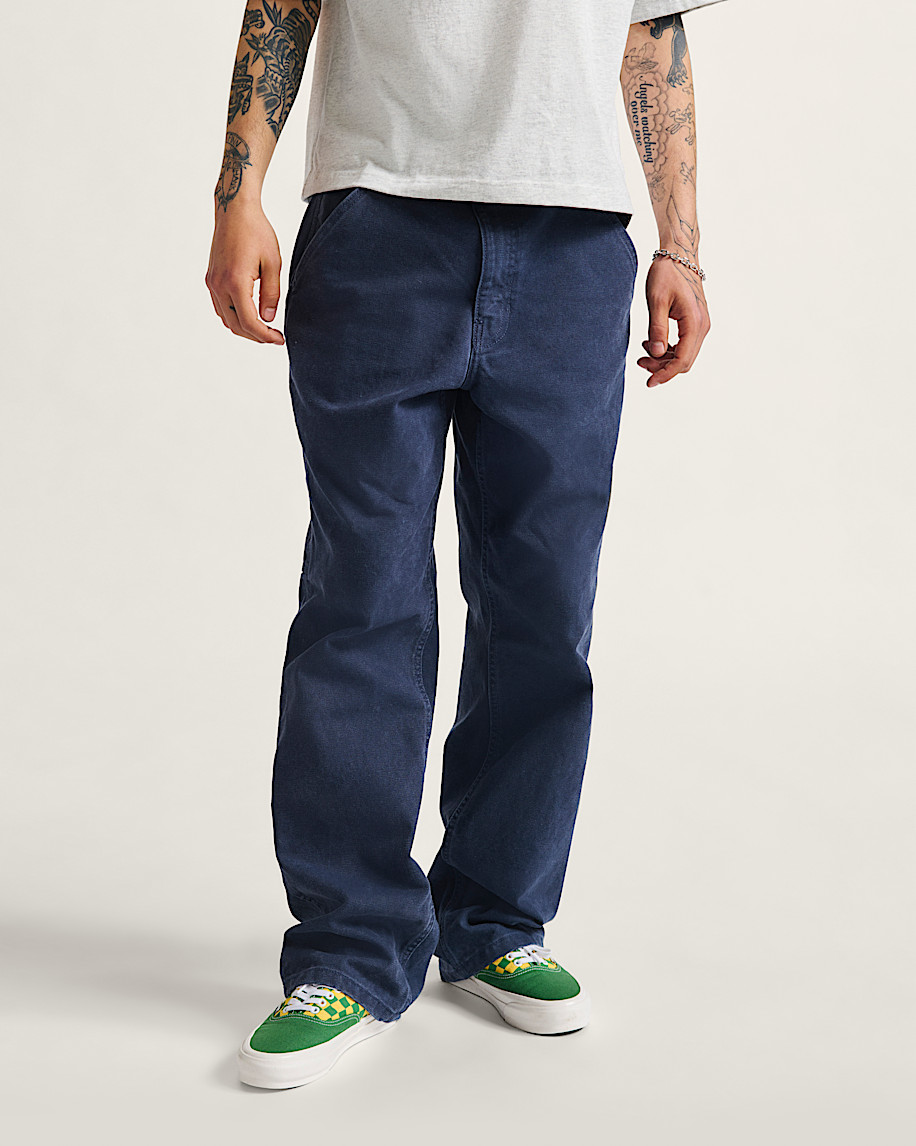 drill chore carpenter vintage wash pants