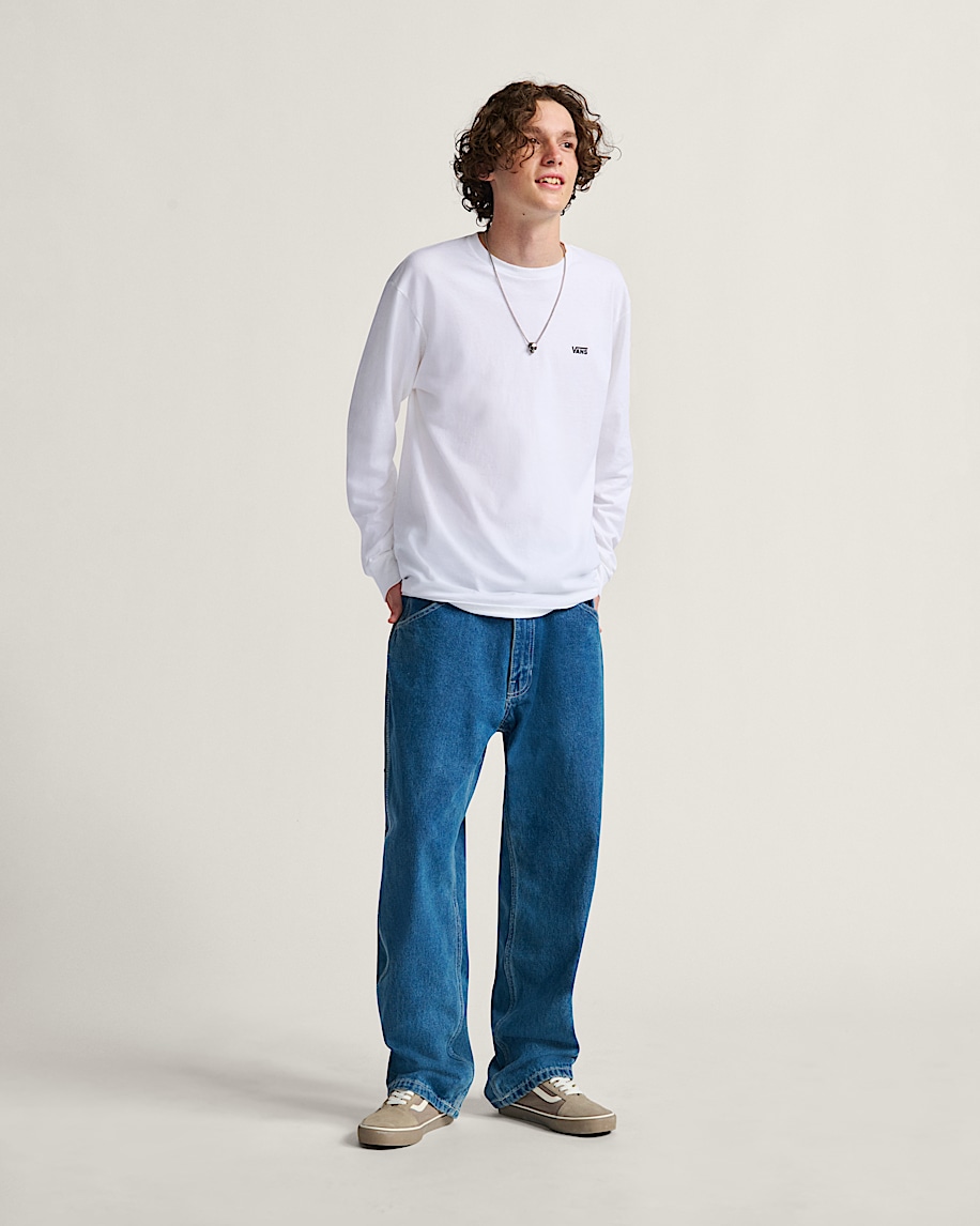 skate check-5 loose denim pants