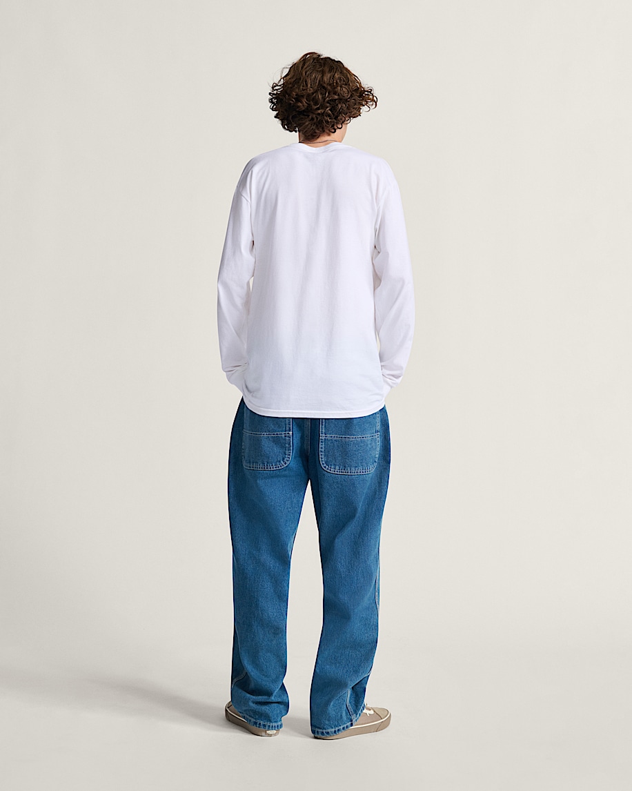 skate check-5 loose denim pants