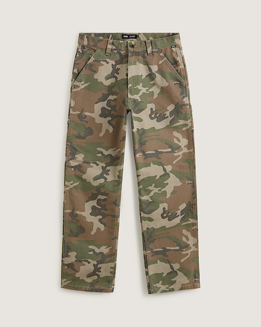 drill chore carpenter loose denim pants