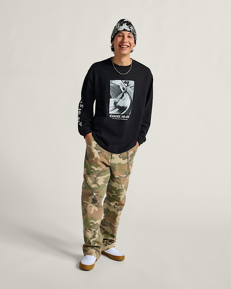 drill chore carpenter loose denim pants