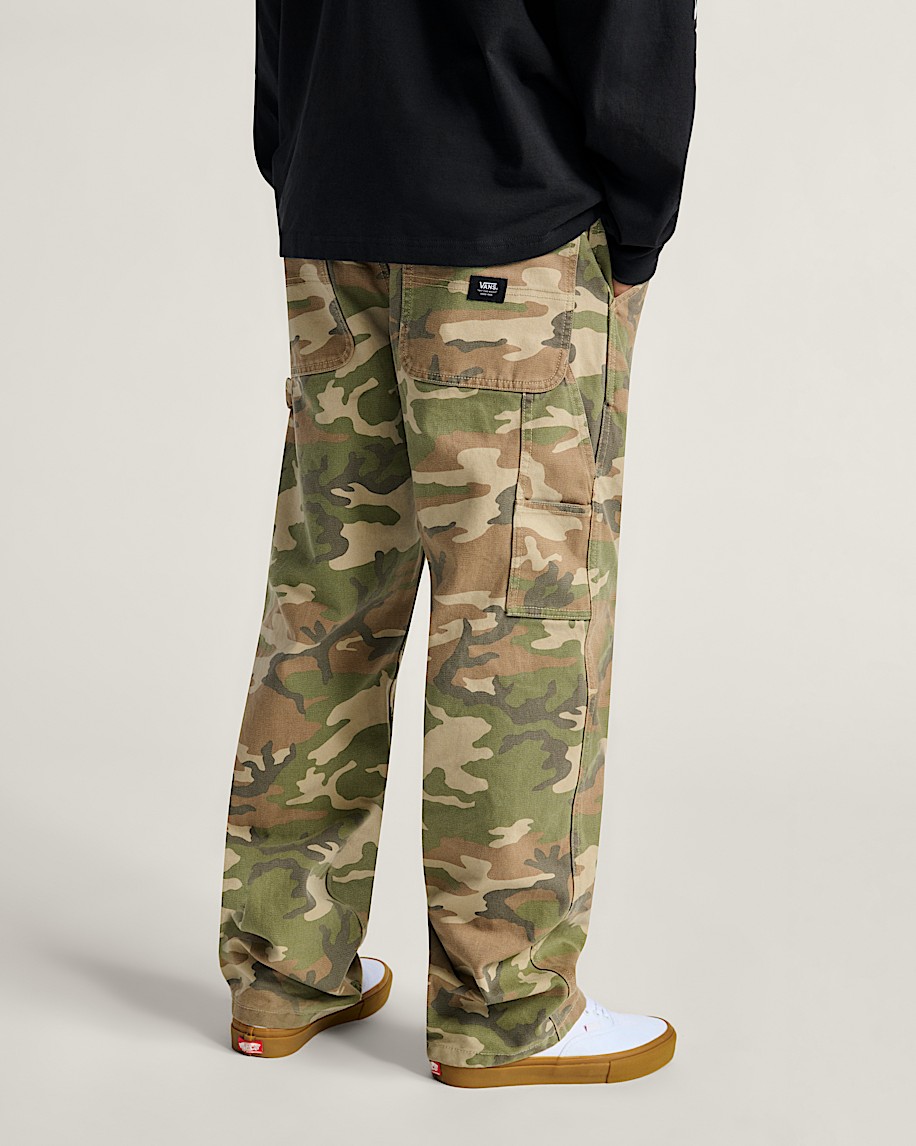 drill chore carpenter loose denim pants