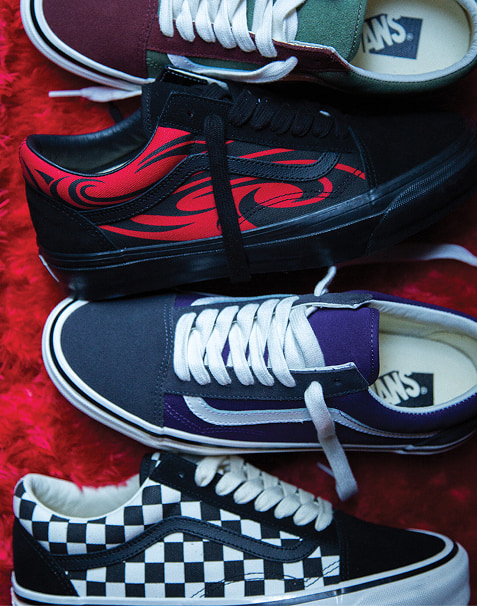 premium old skool checkerboard shoe