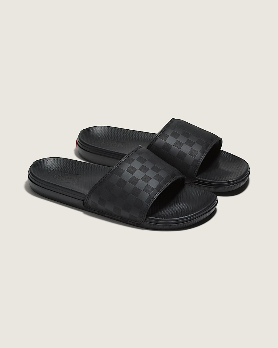 la costa checkerboard slide-on sandal
