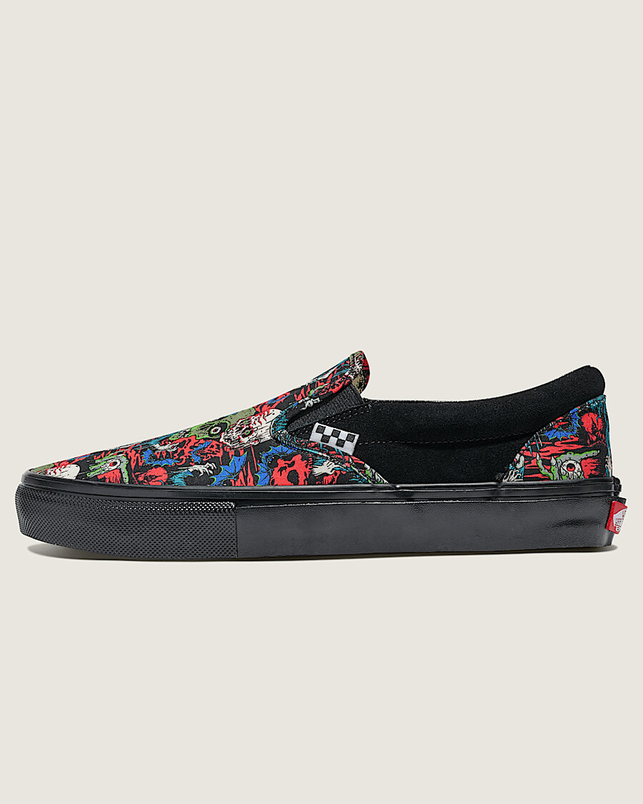 customs skate slip-on halloween shoe