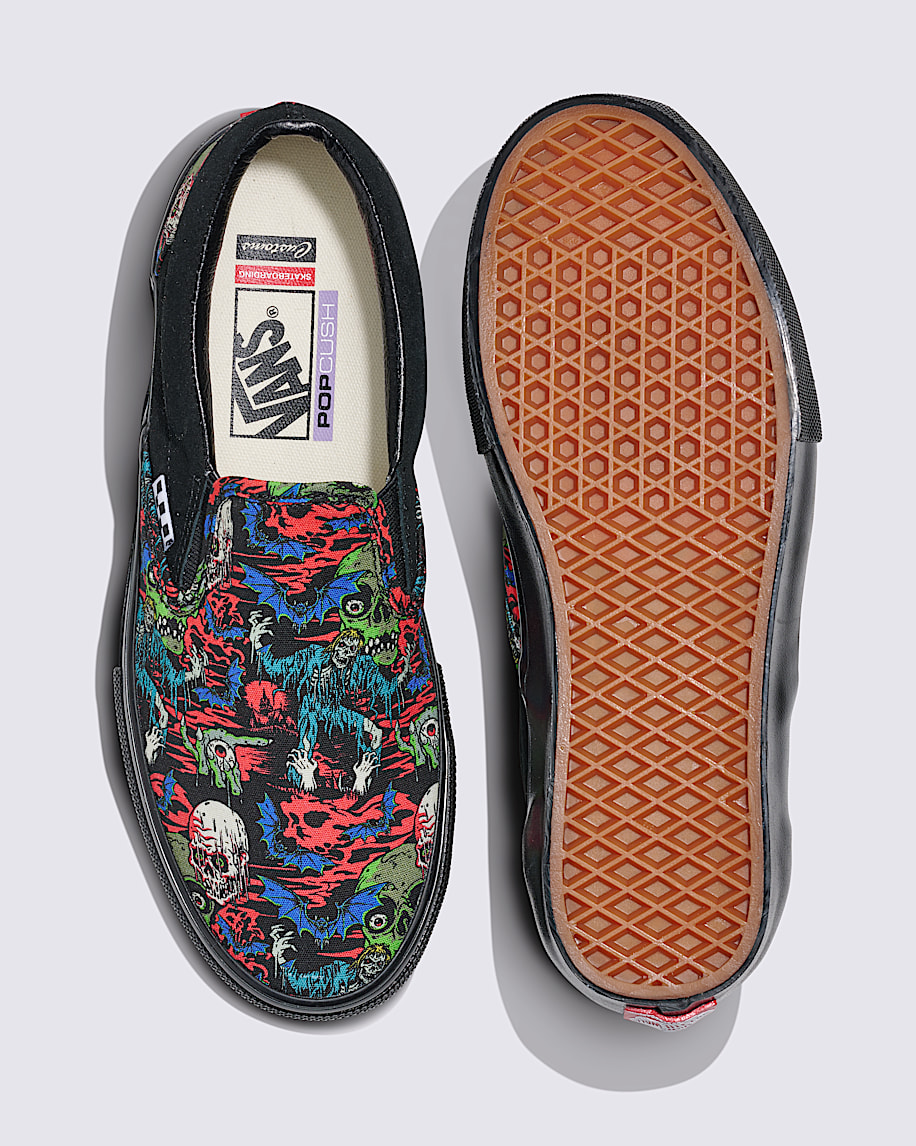 customs skate slip-on halloween shoe