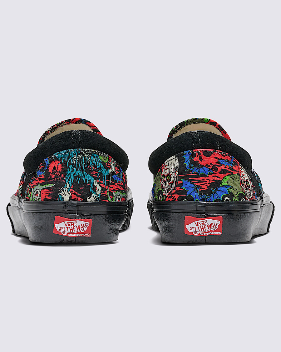 customs skate slip-on halloween shoe