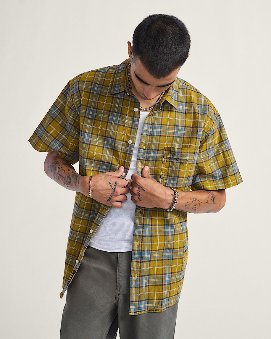 lawson plaid button up shirt