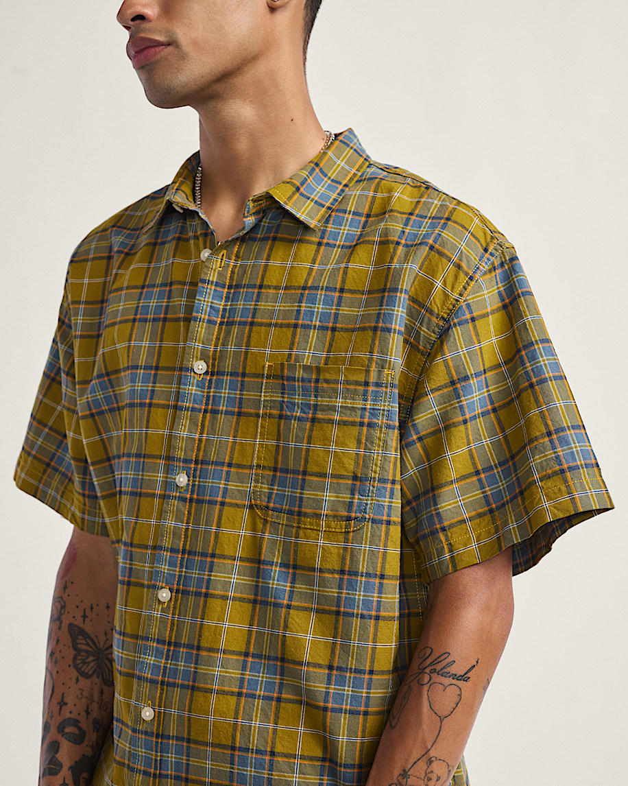 lawson plaid button up shirt
