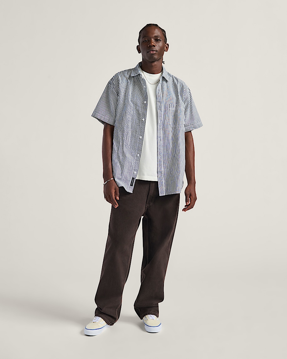 lawson stripe button up shirt