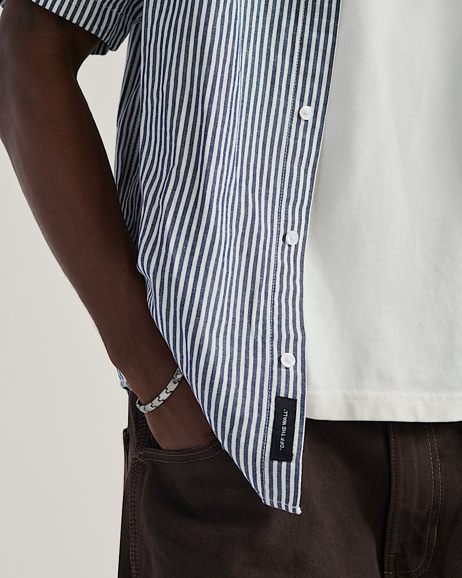 lawson stripe button up shirt