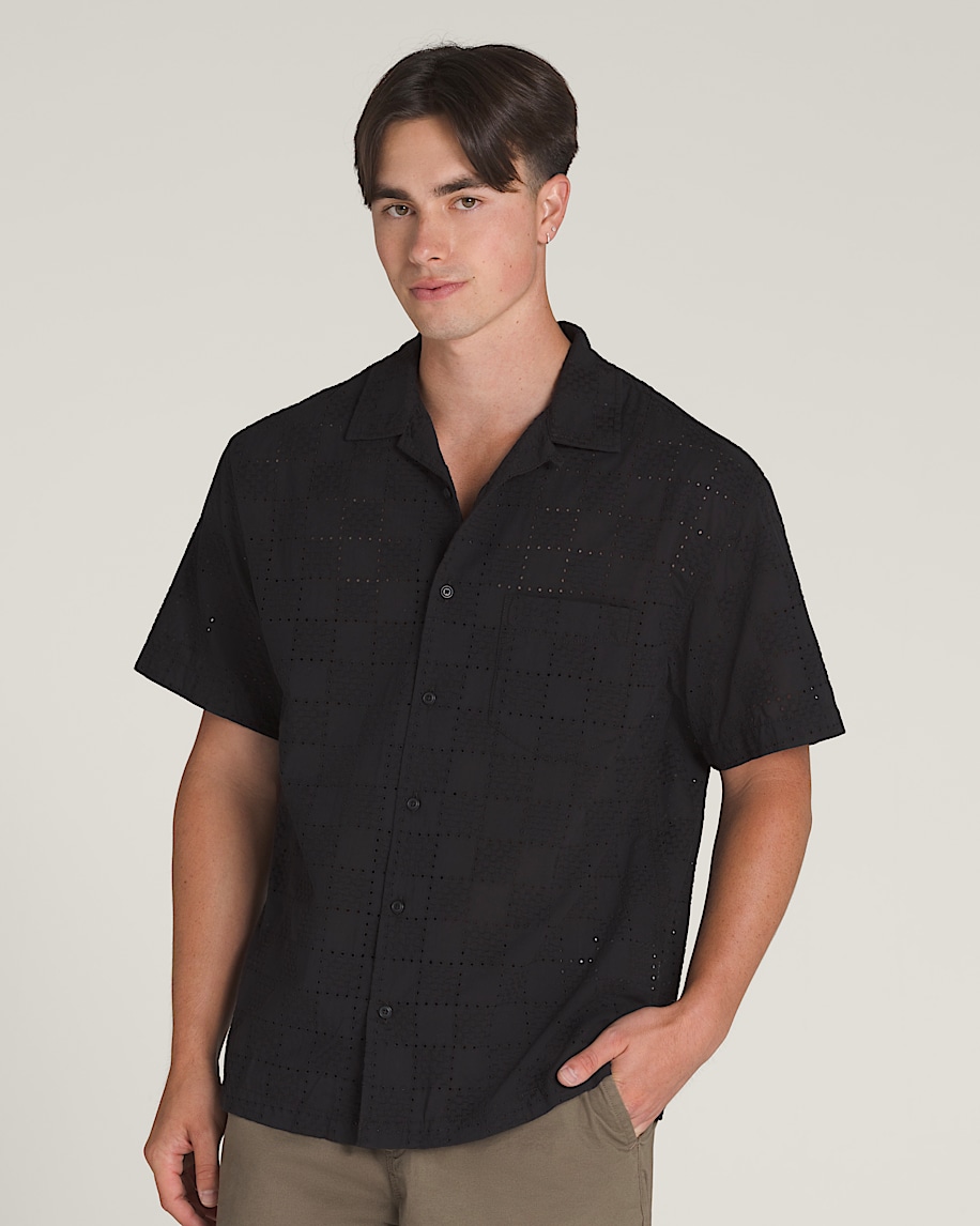 wayside eyelet woven shirt