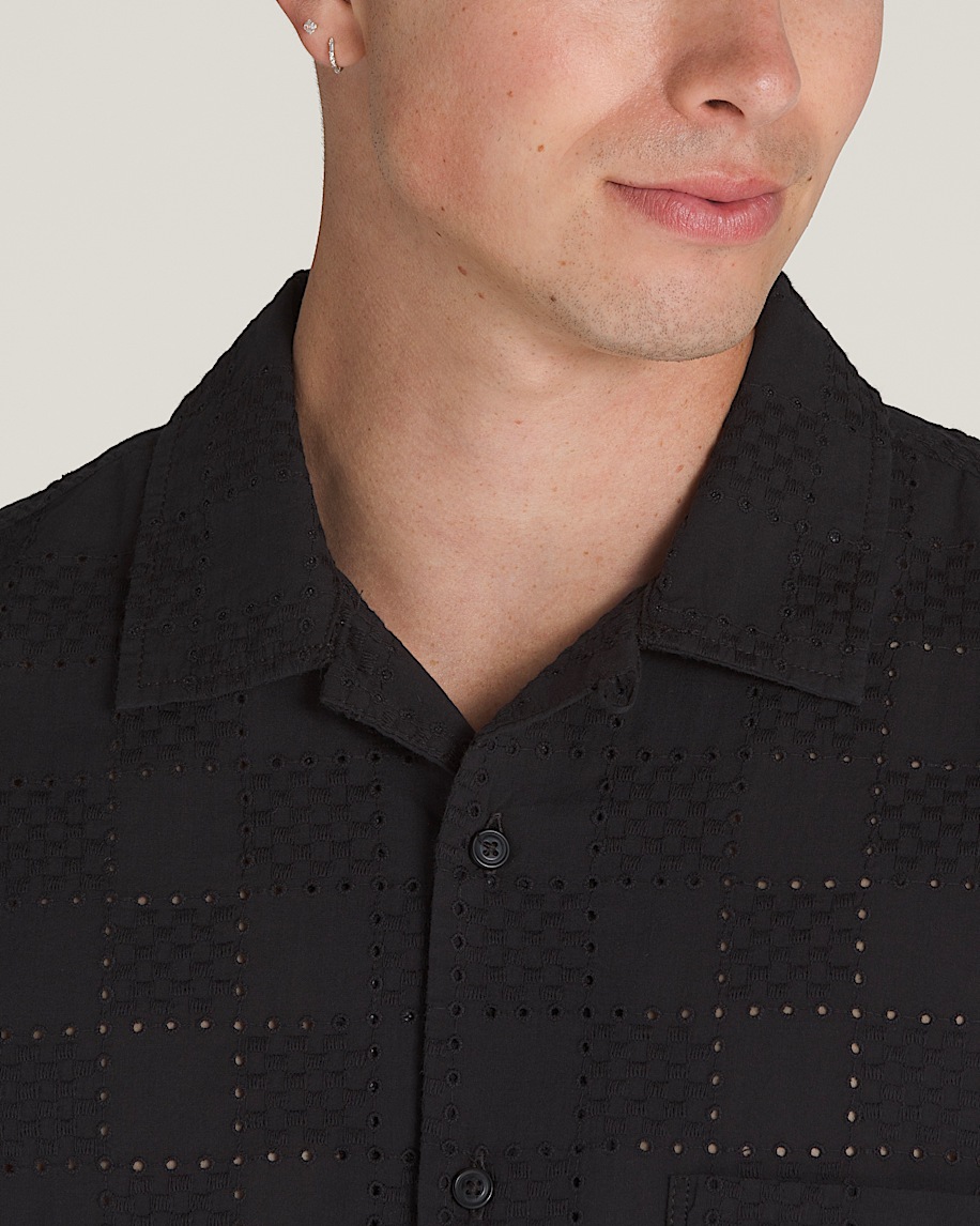 wayside eyelet woven shirt