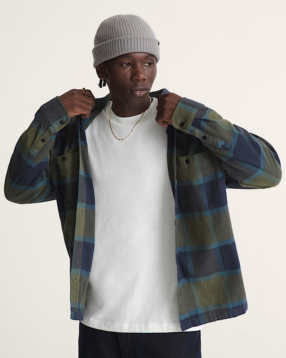 larkspur plaid flannel shirt