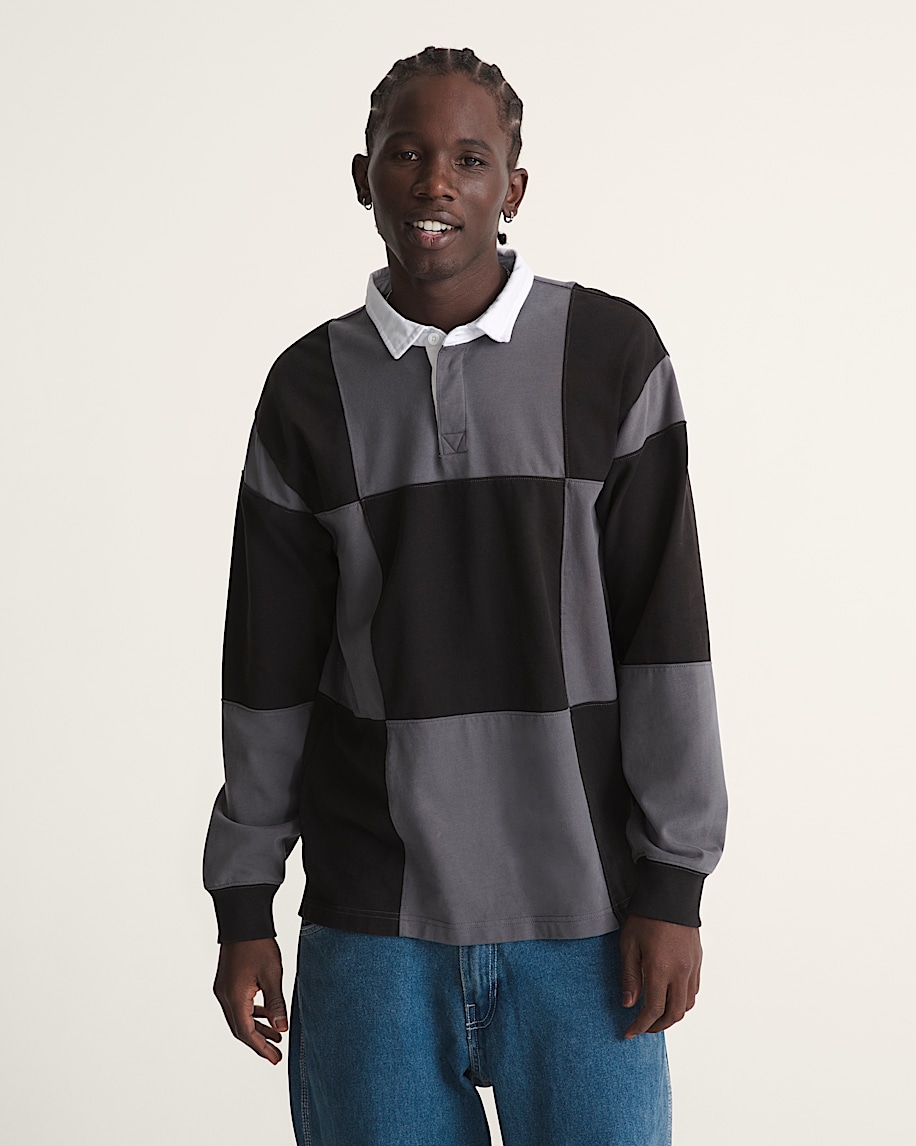 grant checkerboard rugby shirt