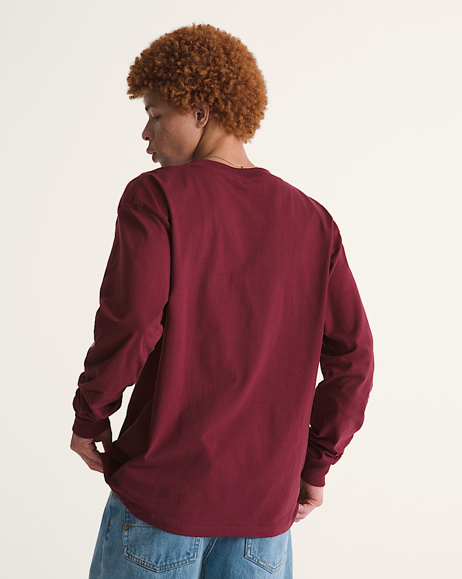 blur drop long sleeve t-shirt